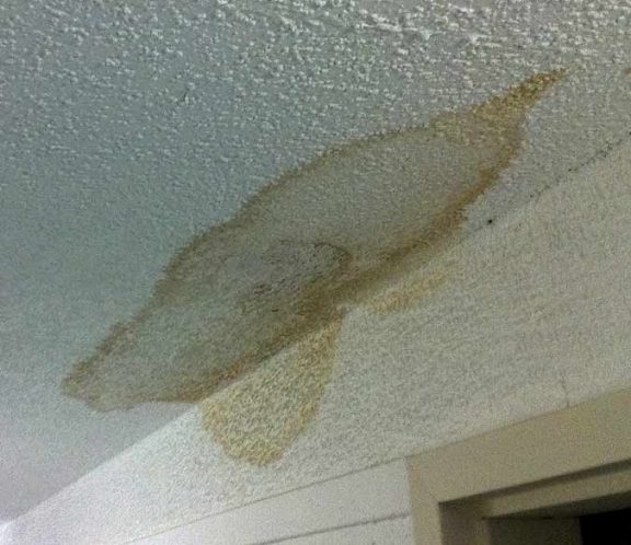 Water damage to a ceiling in West Chester, PA